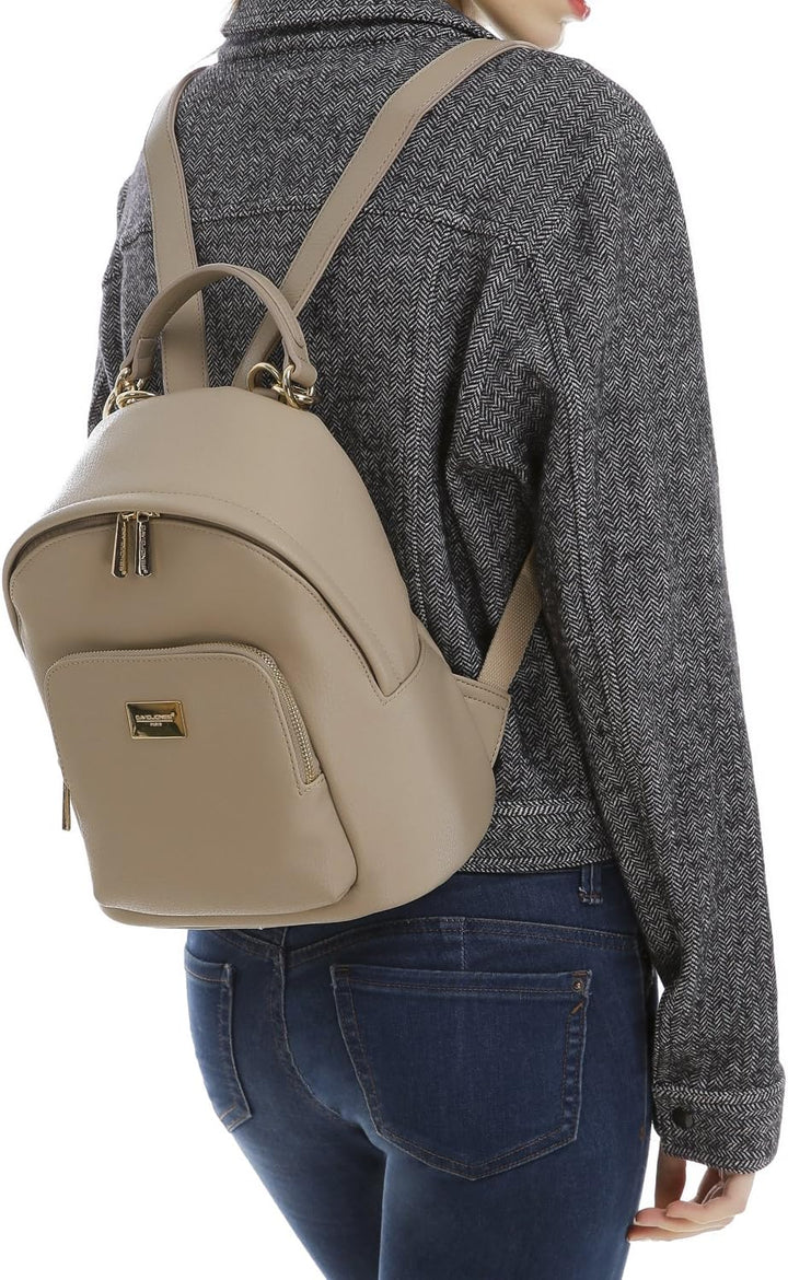 David Jones - Damen Kleine Rucksack Backpack - Frauen Weiches PU Leder Daypack - Casual City Mode Ta