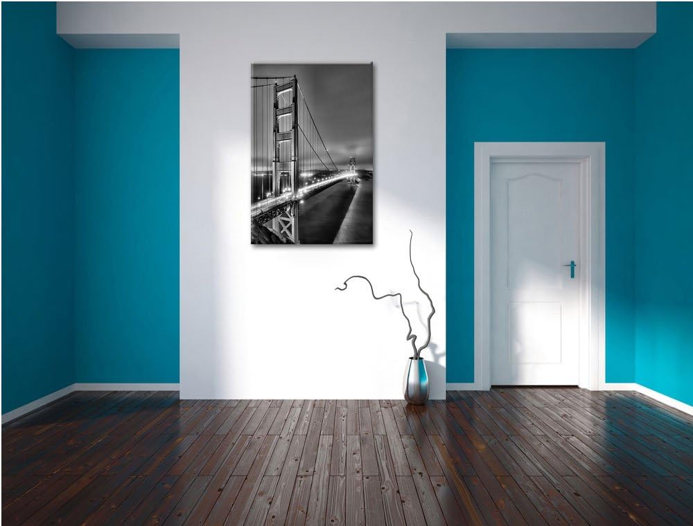 Pixxprint Golden Gate Bridge San Francisco als Leinwandbild/Grösse: 100x70 / Wandbild/Kunstdruck/fer