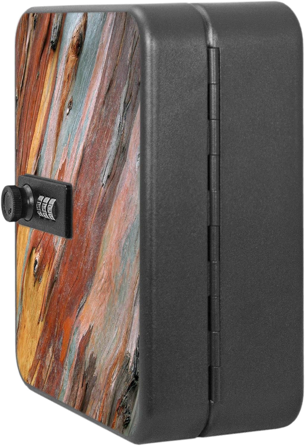 banjado® Burg-Wächter® abschliessbarer Schlüsselkasten mit Motiv Coloured Wood für 20 Schlüssel - Sc