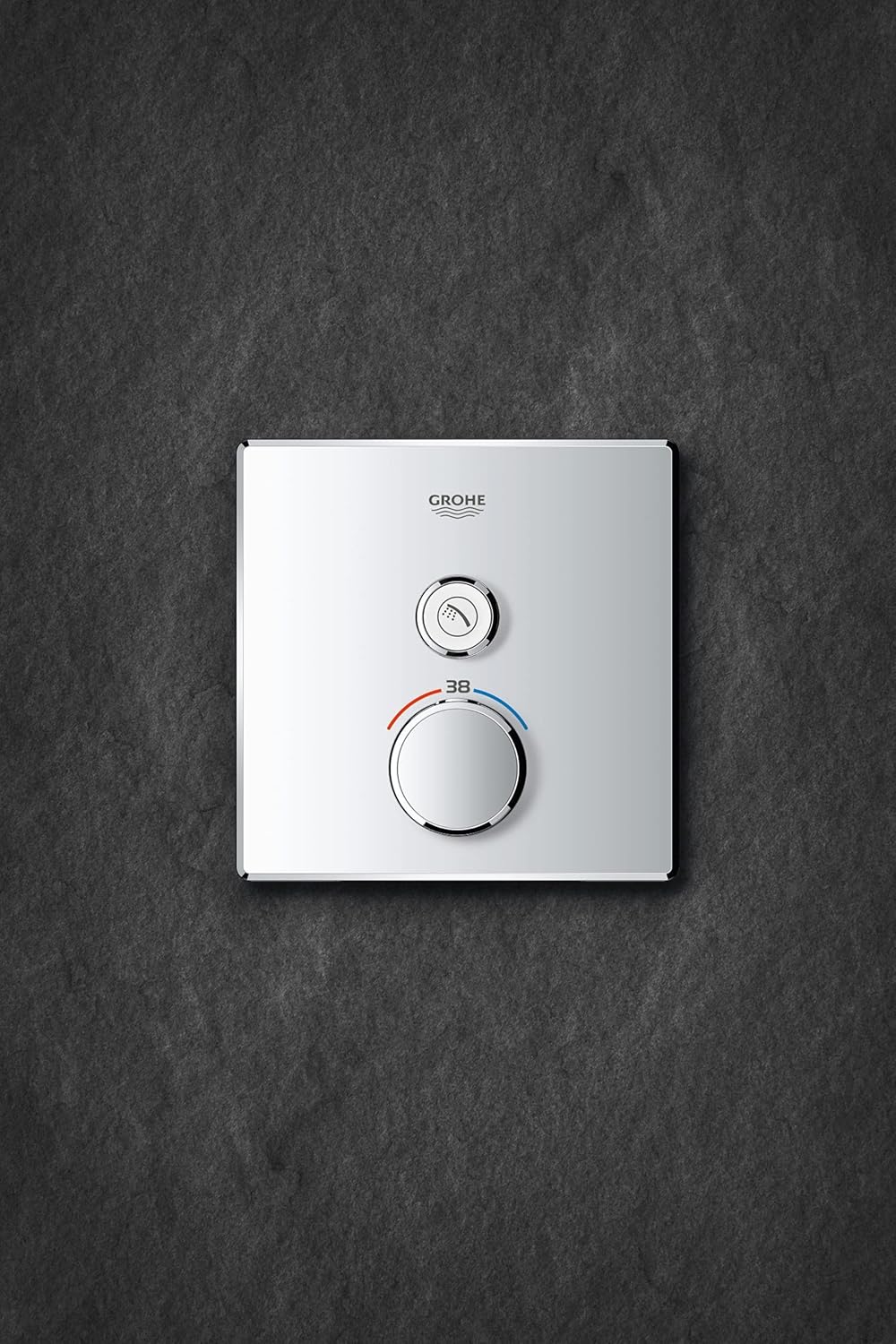 GROHE Grohtherm SmartControl Thermostat mit 1 Absperrventil (Fertigmontageset für Rapido SmartBox) c