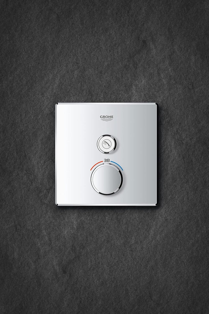 GROHE Grohtherm SmartControl Thermostat mit 1 Absperrventil (Fertigmontageset für Rapido SmartBox) c