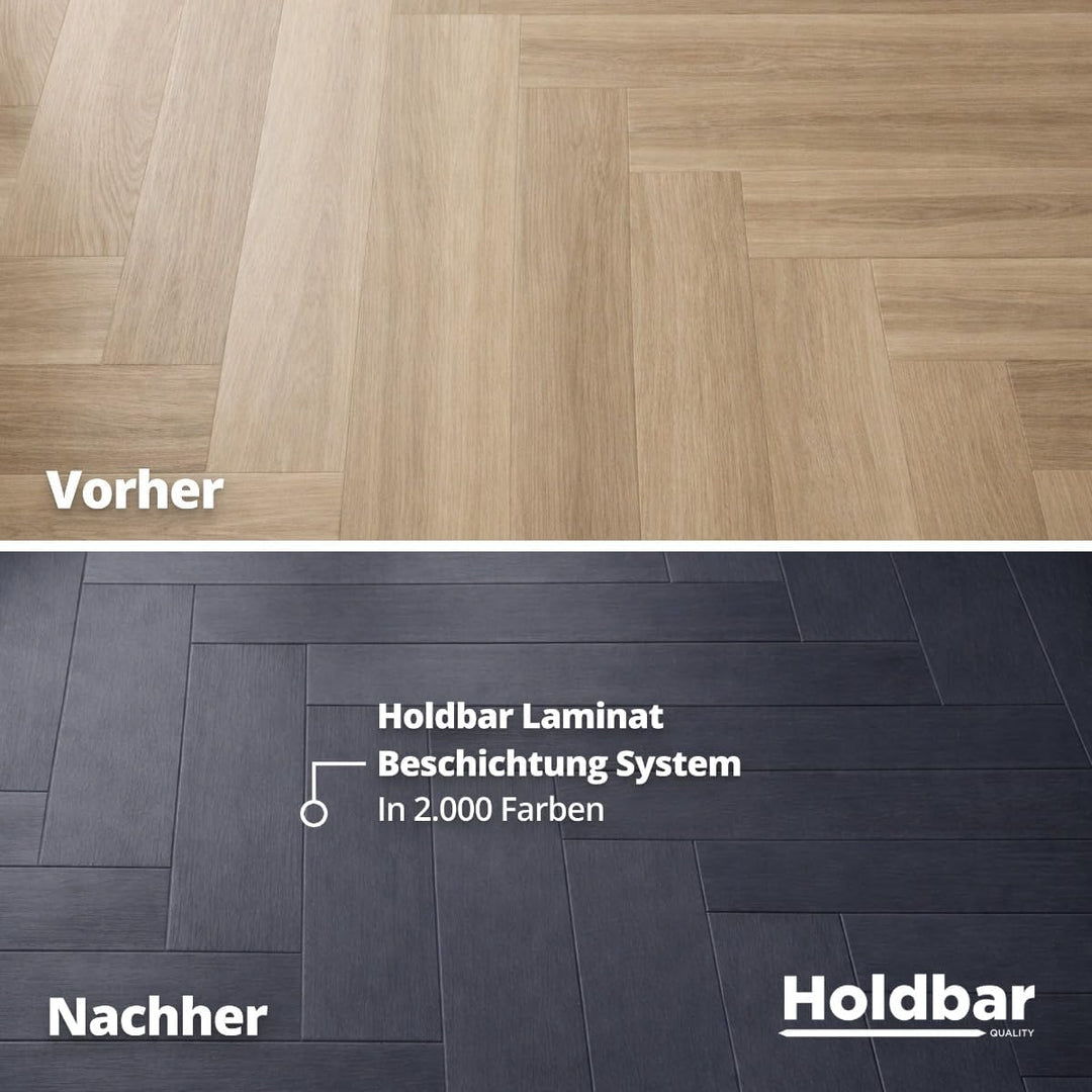 Laminat Beschichtung Resedagrün (RAL 6011) 1 Kg - Laminat Farben - Schützt Laminat Boden - 2-Kompone