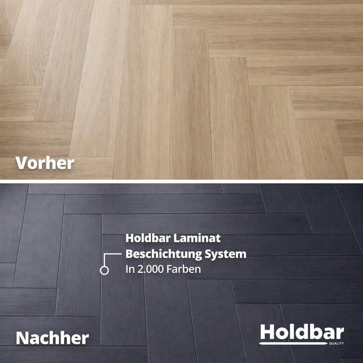 Laminat Beschichtung Resedagrün (RAL 6011) 1 Kg - Laminat Farben - Schützt Laminat Boden - 2-Kompone
