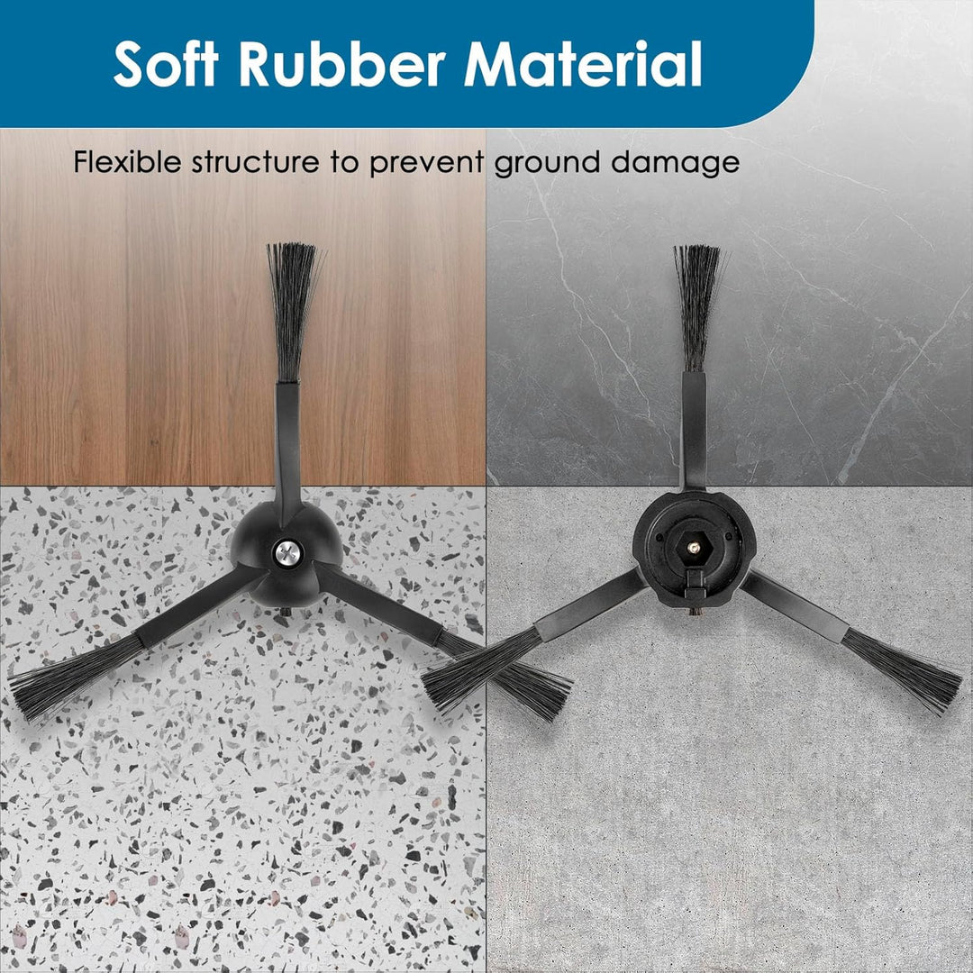 (4 Stück) Seitenbürsten für Roborock Q5 Max+, S8 MaxV Ultra, Q5 Pro, Q8 Max+, Q Revo, Qrevo Pro, Qre