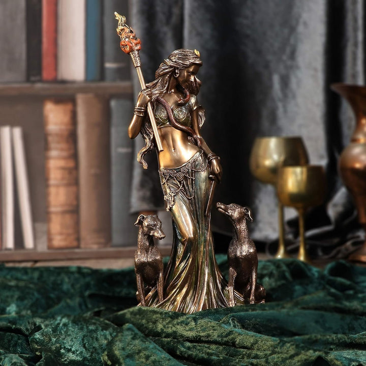 Nemesis Now Mythologische Hekate Mondgöttin, Bronze, 34 cm