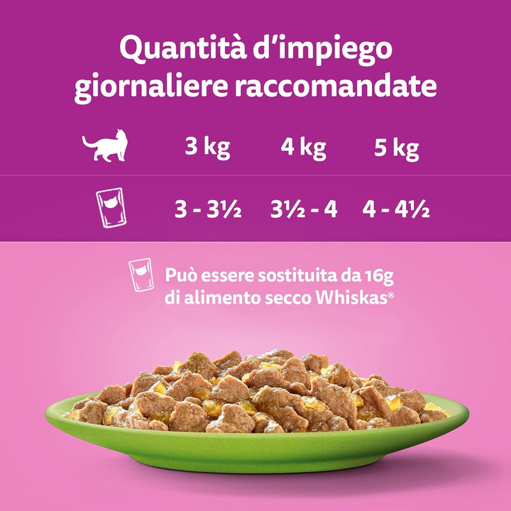Whiskas Tasty Mix Nassfutter für Erwachsene Katzen, Auswahl des Chefkochs in Sosse, 13 x 4 x 85 g Wh