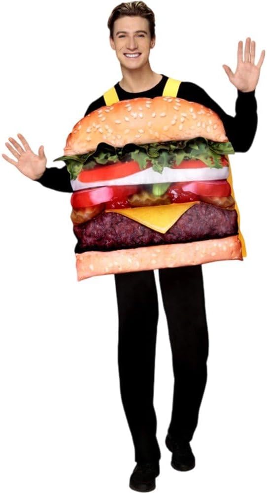 Cheeseburger-kostüm Für Erwachsene, Halloween, Cosplay-kostüm, Unisex, Cosplay-Anzug, Lustiges Burge