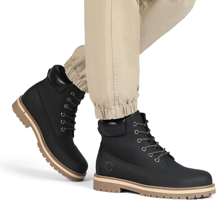 Bruno Marc Winterschuhe Herren Winterstiefel Jungs Warm Gefüttert Schneestiefeletten Kurzschaft Arbe