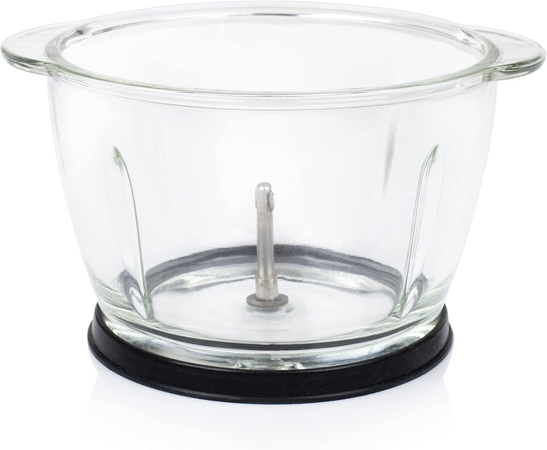 Princess Mini Zerkleinerer – 2 Edelstahlklingen, Glasbehälter 1 l, 300 W, 221051 1 Liter Fassungsver