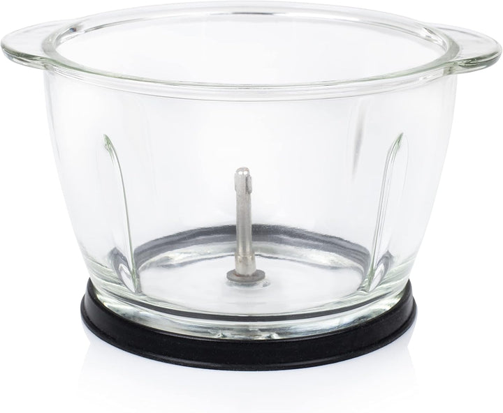 Princess Mini Zerkleinerer – 2 Edelstahlklingen, Glasbehälter 1 l, 300 W, 221051 1 Liter Fassungsver