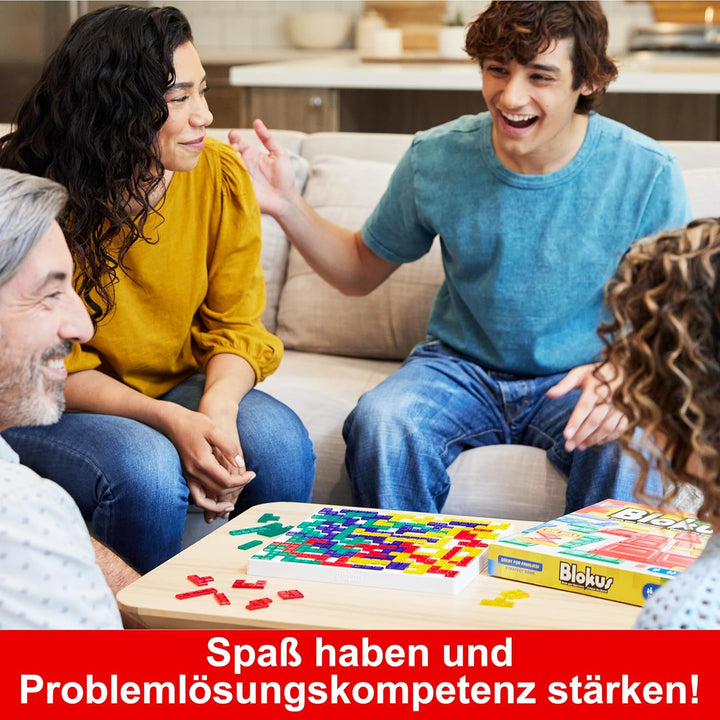 Mattel Games Blokus Spiel, Brettspiel für die Familie, Strategiespiel, für 2-4 Spieler, Gesellschaft