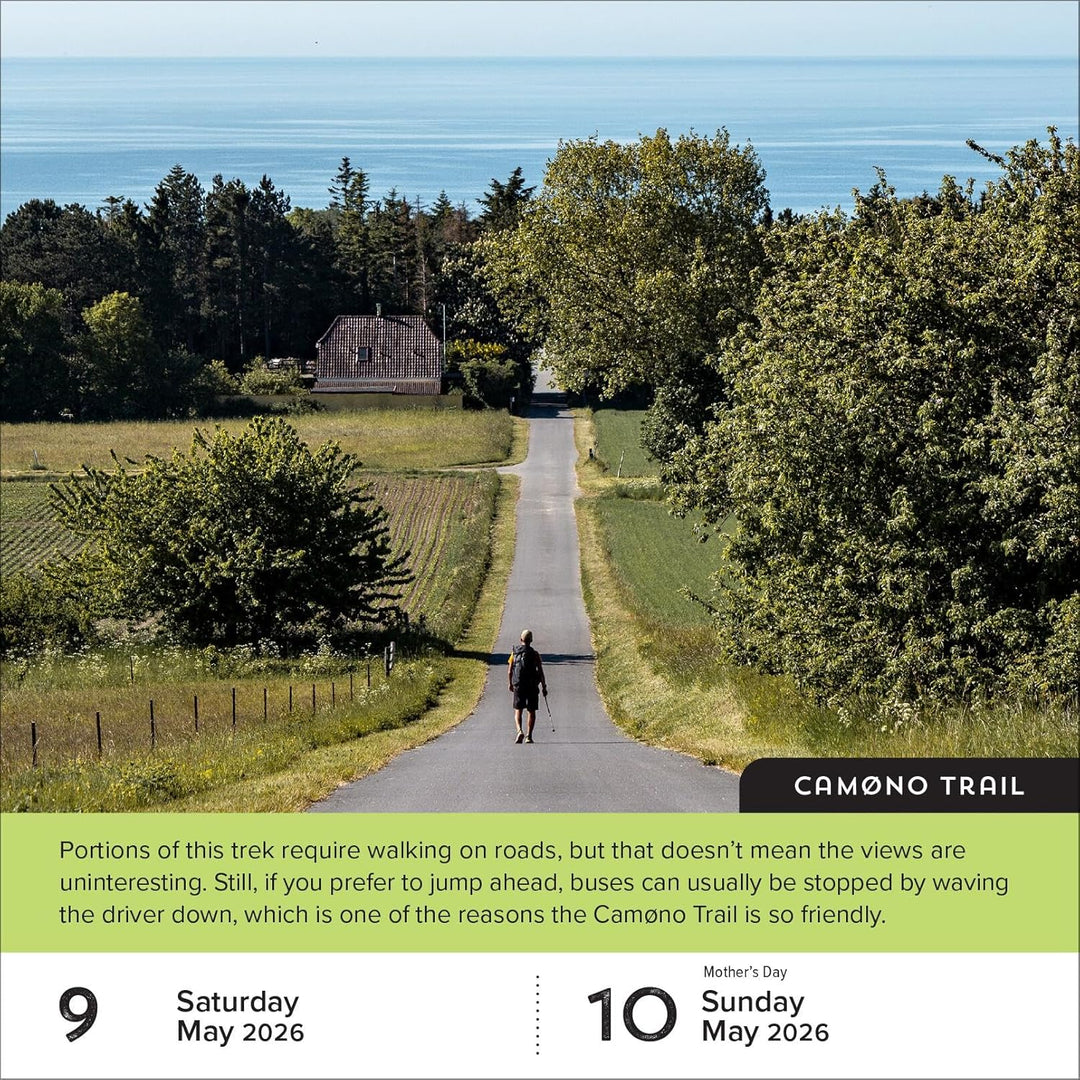 Walks of the World Page-A-Day® Calendar 2026: 25 Epic Treks and Multiday Hikes, Kalender