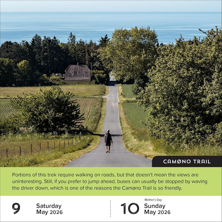 Walks of the World Page-A-Day® Calendar 2026: 25 Epic Treks and Multiday Hikes, Kalender