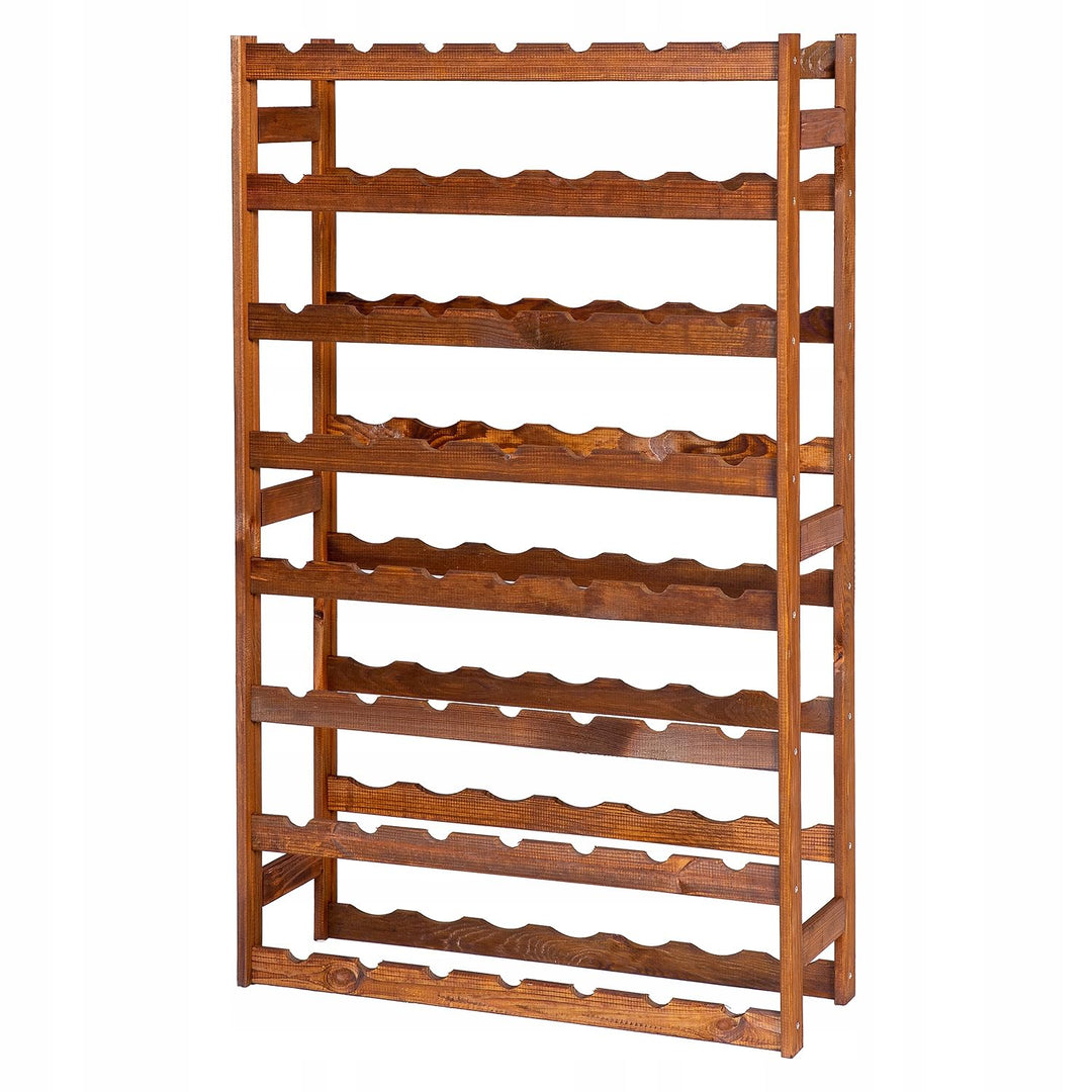 Weinregal Holz 56 Flaschen Braun 72,5x118x25 cm Wine Rack Regal Flaschenregal Weinflaschenregal Getr