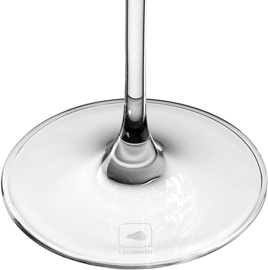 Leonardo Puccini Weisswein-Gläser, 6er Set, spülmaschinenfeste Wein-Gläser, Kelch mit gezogenem Stie