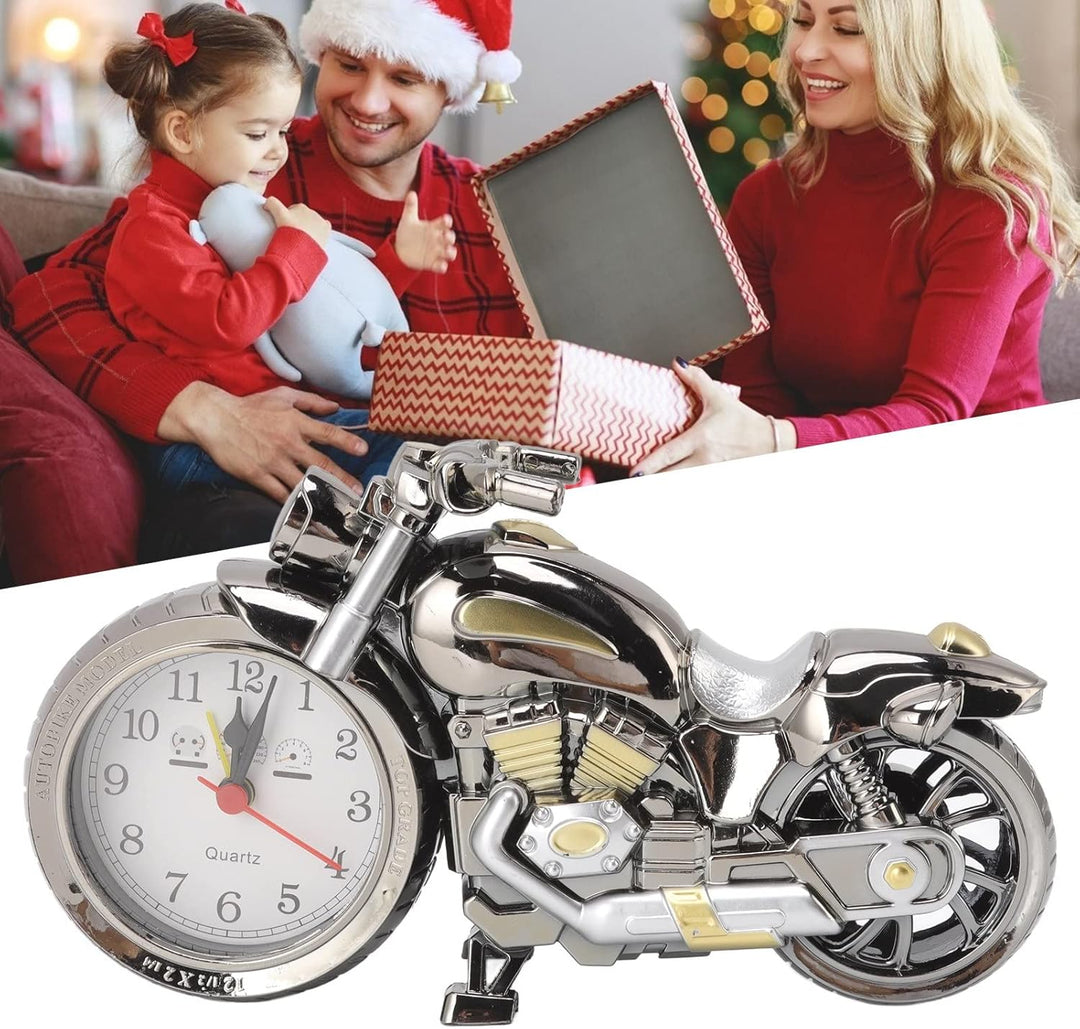 Topyond Weinlese Motorrad Wecker,Motorrad Uhr Mit Zifferblatt,Desktop Dekoration, Motorrad Deko,Kind