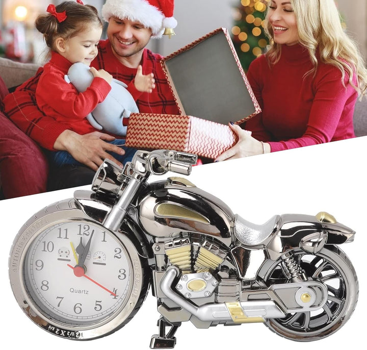 Topyond Weinlese Motorrad Wecker,Motorrad Uhr Mit Zifferblatt,Desktop Dekoration, Motorrad Deko,Kind