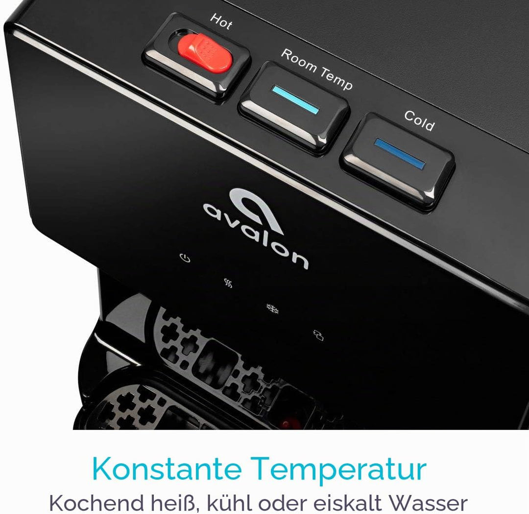 Avalon Wasserspender mit BioGuard, 3 Temperatureinstellungen, Warm-, Kalt- und Raumwasser, langlebig