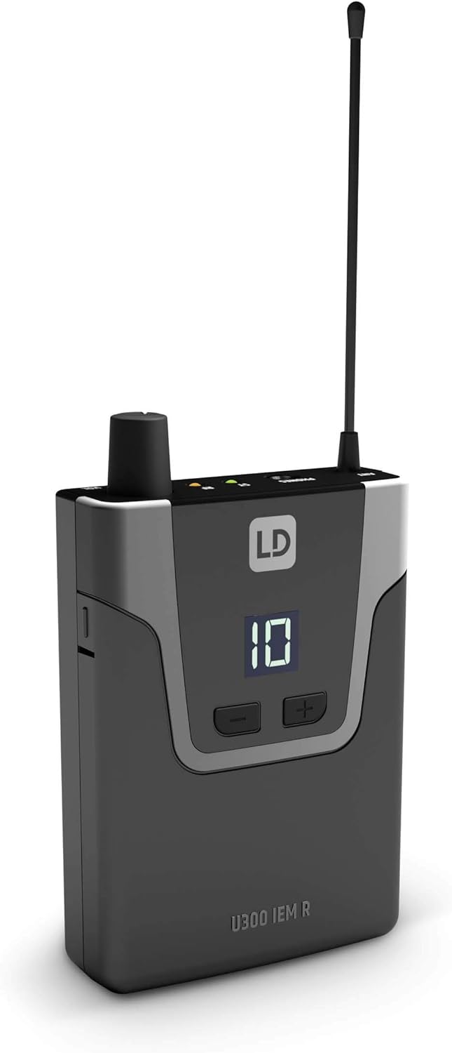 LD Systems U308 IEM HP - In-Ear Monitoring-System mit Ohrhörern - 863-865 MHz + 823-832 MHz 863 - 86