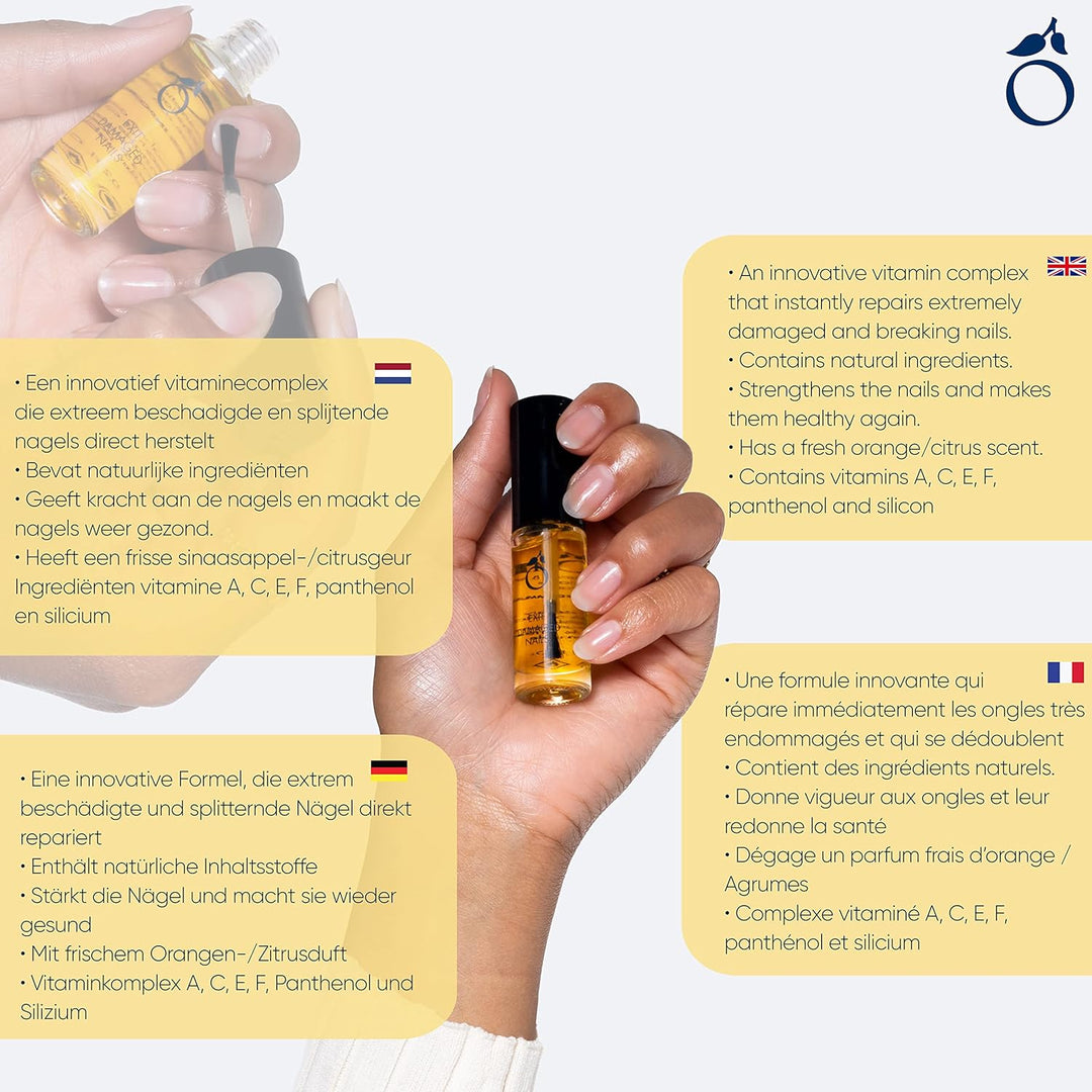 Herome Ende Extrem Beschädigte Nägelol Mandelöl - Repariert Extrem Beschädigte und Eingerissener Nat