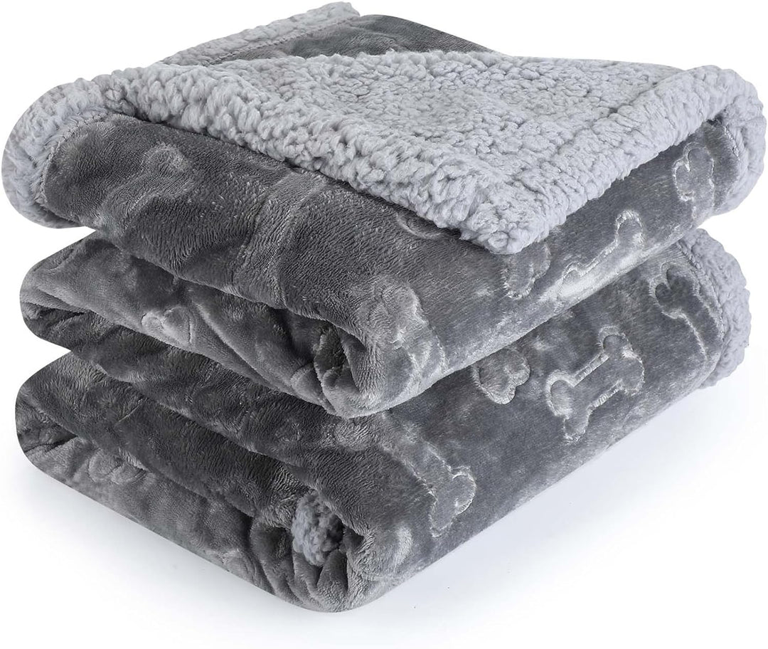 PETTOM wasserdichte Hundedecke, 145 * 127cm Sherpa Fleece Haustierdecke, Hundedecke Sofaschutz Wasch
