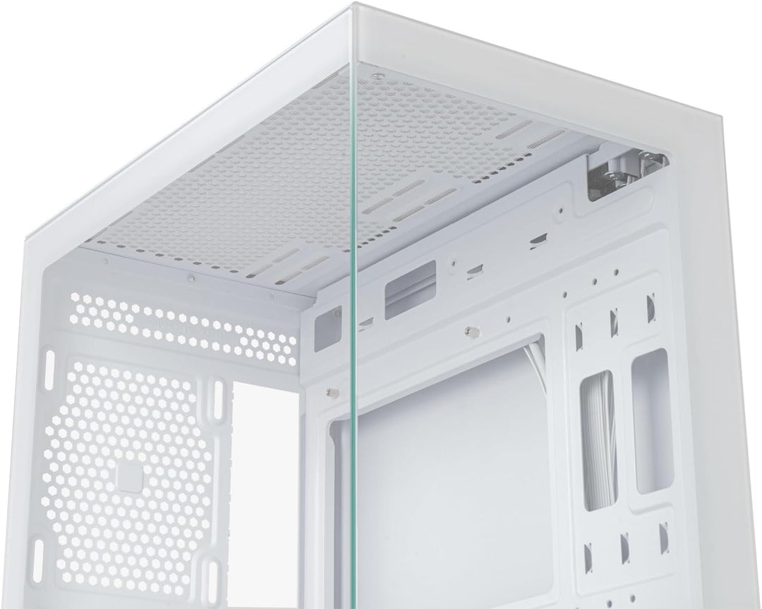 NOX XTREME PRODUCTS Hummer Vision White - Semitower ATX | M-ATX, Seiten- und Frontscheibe aus gehärt
