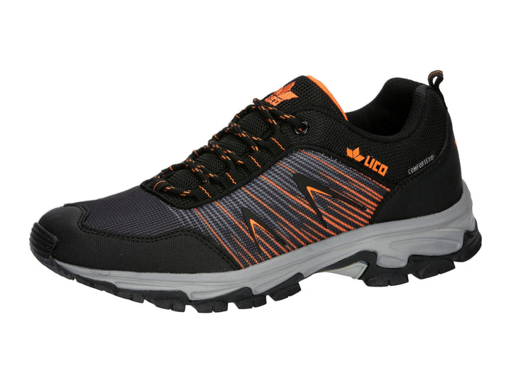 Lico Unisex Gander Traillaufschuhe 44 EU Schwarz Marine Orange, 44 EU Schwarz Marine Orange