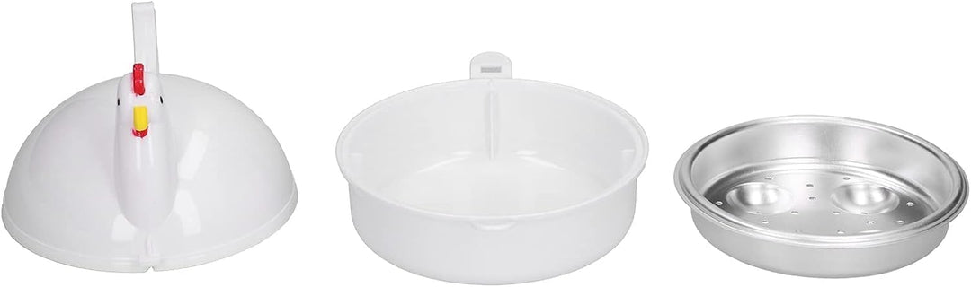 Mikrowelle Eierkocher Mit 4 Eier Kapazität, Eierdämpfer Hühnerform Mikrowelle Dampfkessel Dampfer Mi