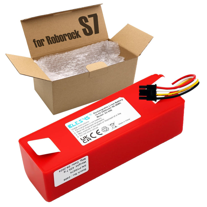 BLESYS 6900mAh Staubsaugerakku für Xiaomi Roborock S5, S5 Max, S6, S6 Maxv, S7 14,4V 99,36Wh