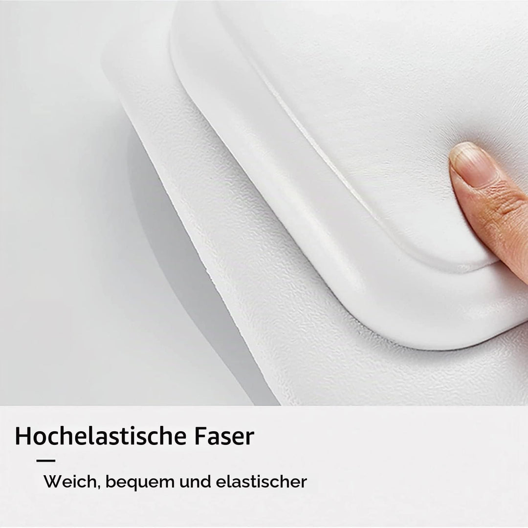 Lonkenn Badewannenkissen, Ergonomisches Badekissen, Stylisch PU-Badekissen mit Saugnäpfen, wasserdic
