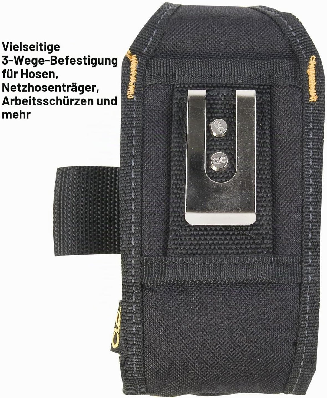 CLC Custom LeatherCraft Handy/Werkzeughalter mit 5 Fächern, klein, Schwarz