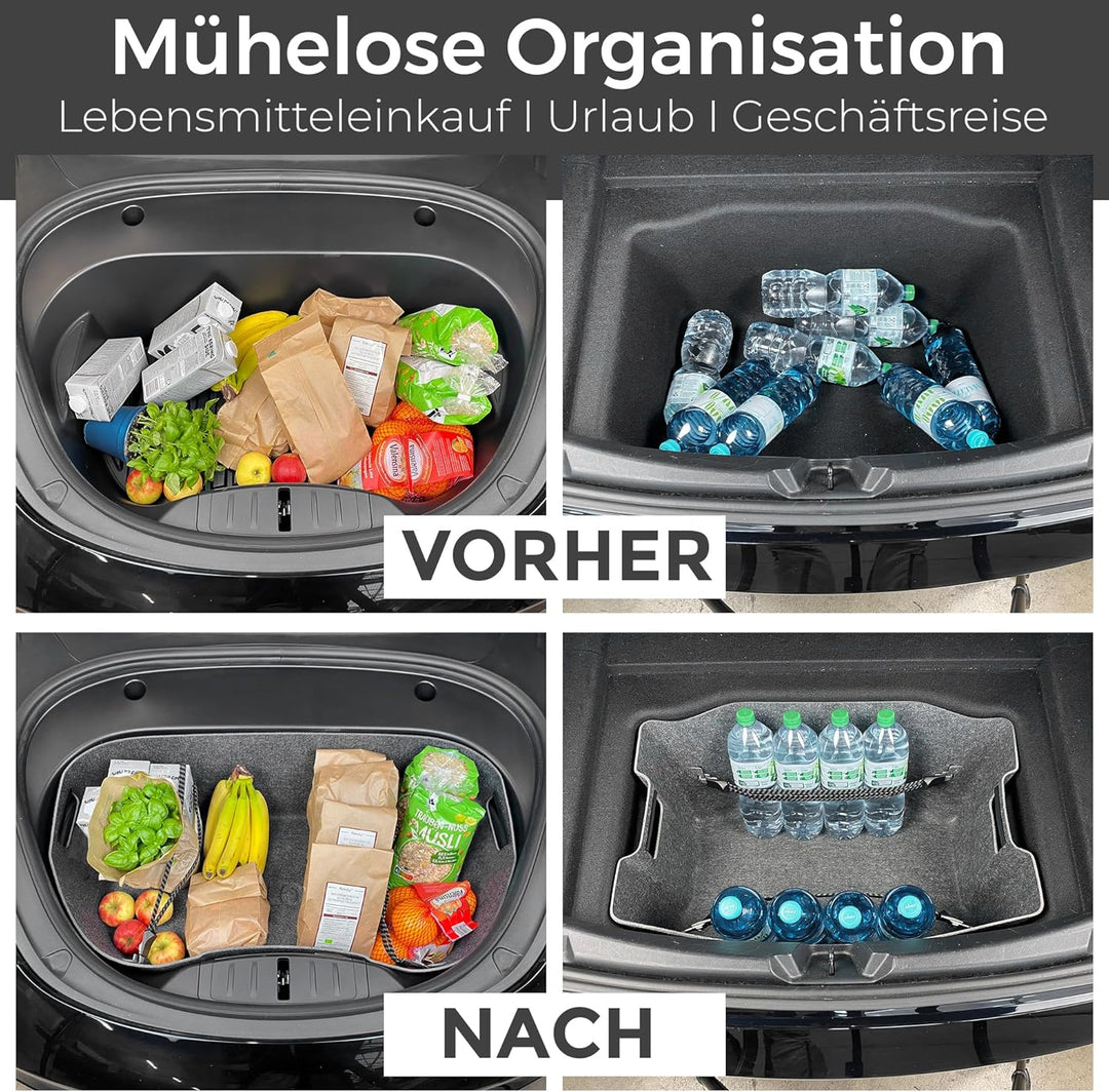 VLOX Tesla Model 3 Highland Kofferraum- & Frunk-Organizer Aufbewahrungsbox-Set – Passgenau für Model