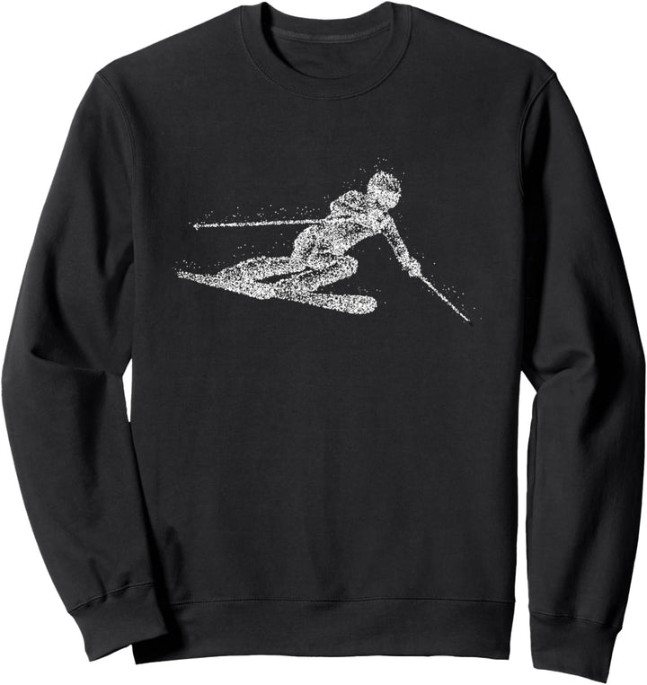 Freestyle Skifahrer Wintersport Stunt Winter Berge Ski Sweatshirt