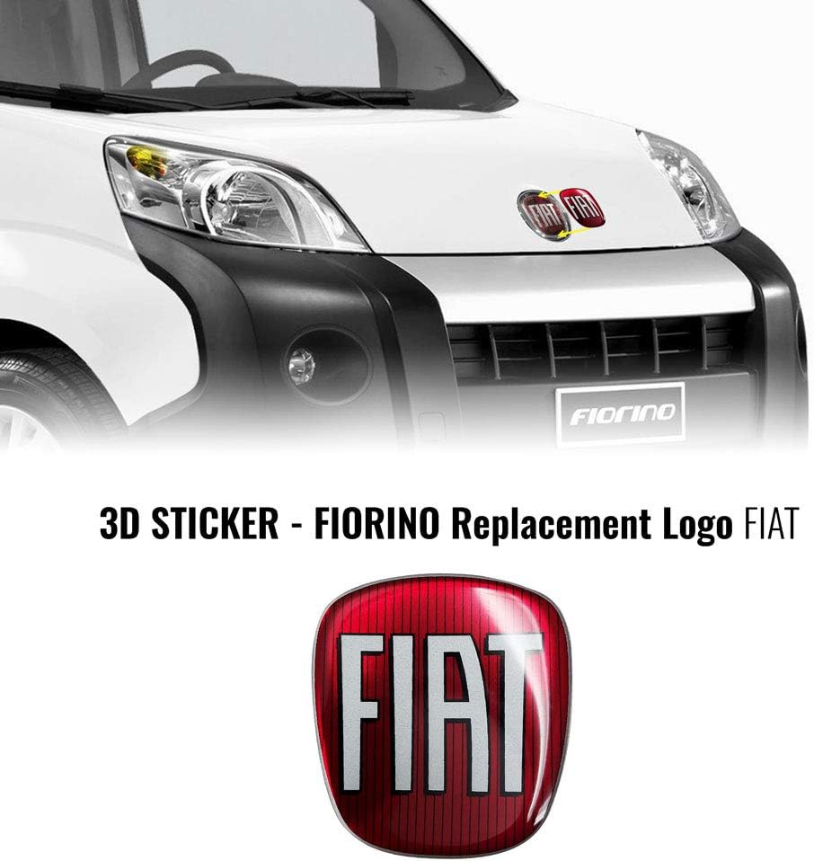 Fiat AMS 32022 Professional 3D Ersatz Logo vorne + hinten für Fiorino