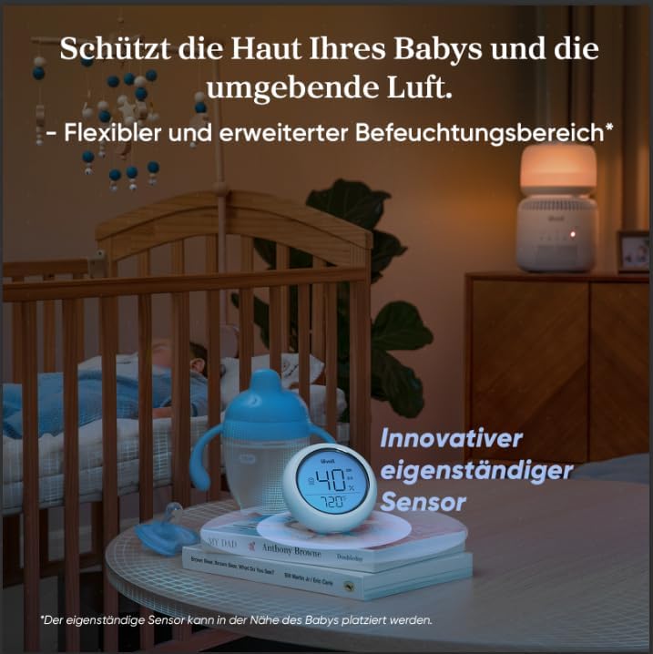 Levoit Smart Verdunstungsluftbefeuchter für Baby, Schlafzimmer, 3,8 L
