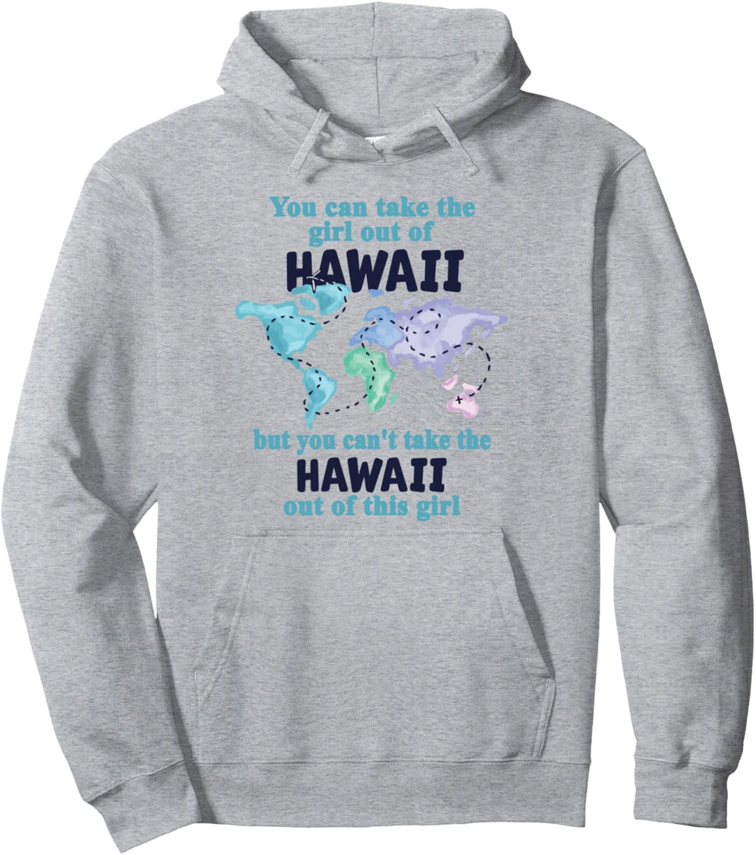 Umzug aus Hawaii – stolzes Mädchen aus Hawaii Pullover Hoodie