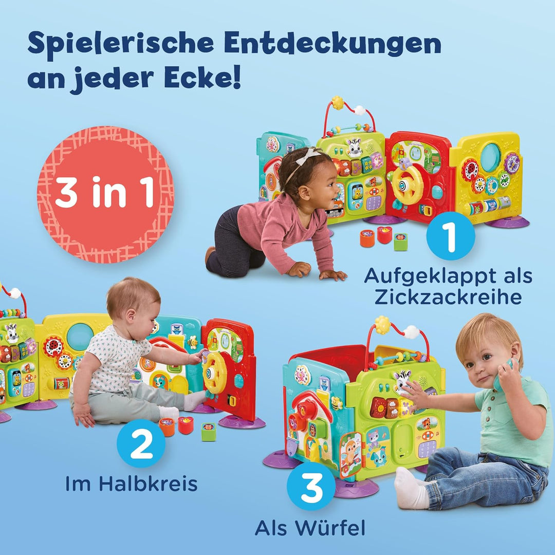 Vtech Baby - Babys 3-in-1 Spielwelt – Interaktive elektronische und Nicht-elektronische Spielseiten