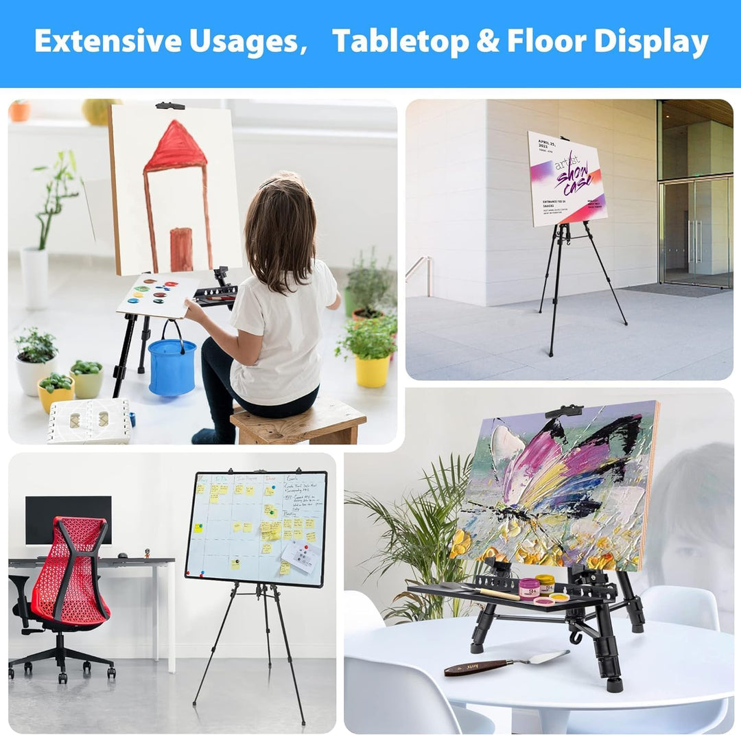 VAIIGO Staffelei gross L 52-162cm, Atelierstaffelei, Künstler Staffelei, Verstellbare Staffelei, Fel