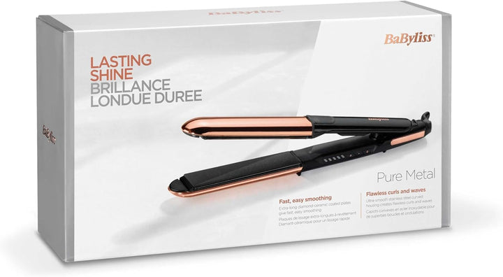 Plancha Pelo Babyliss St481e Pure Metal Oro Rosa Single Roségold, Single Roségold