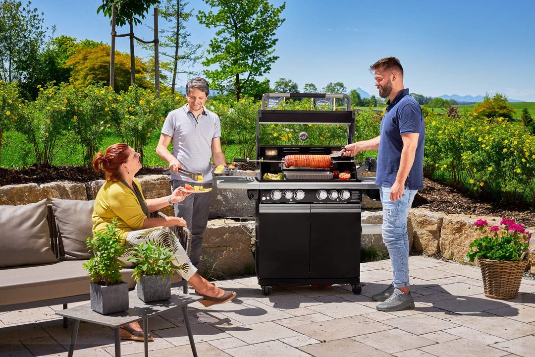 RÖSLE Premium Barbecue-Grillzange, Hochwertige Grillzange mit grosser Wendefläche, patentiertes Vers