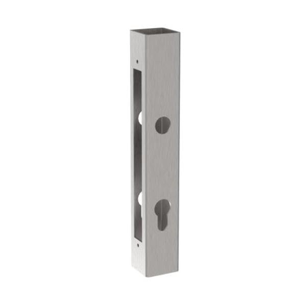 Sellon24 Schlosskasten für Zylinderschloss Edelstahl AISI 304 Profil 40x40 mm Länge 300 mm Flügeltor