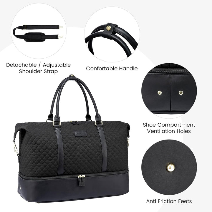 Sucipi Reisetasche Damen, Weekender Handgepäck Tasche, Kliniktasche Geburt Mommy Bag, Wasserdicht Sp
