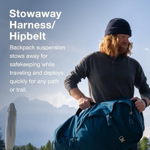 Osprey Herren Farpoint Herren Reiserucksack Rucksack (1er Pack) O/S - Fassungsvermögen 40L Schwarz,