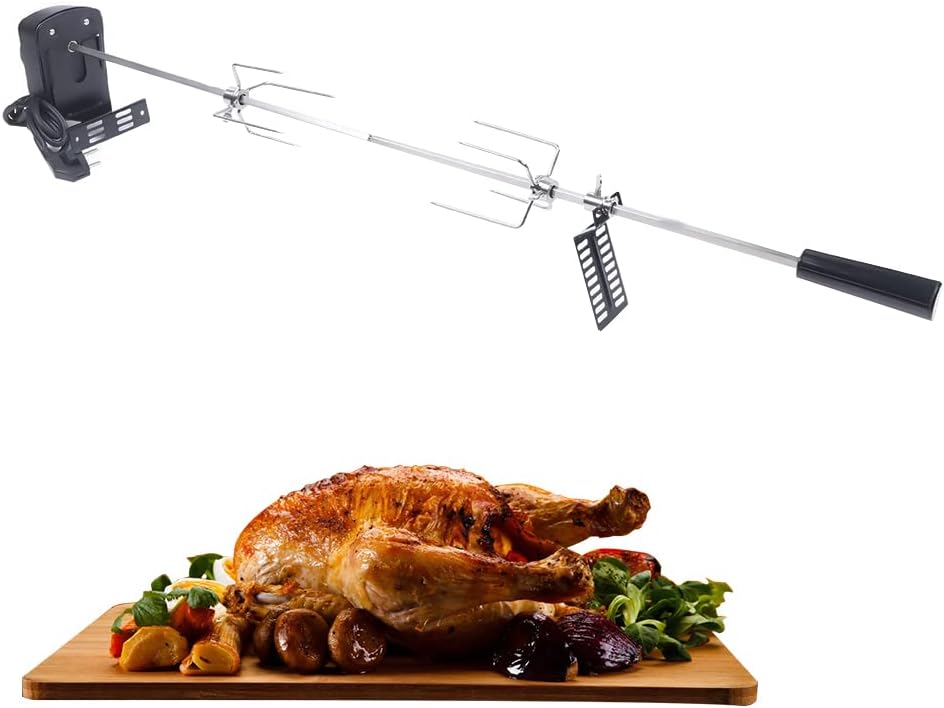 Motor Drehspiess Drehspiess Grill BBQ Edelstahl Rotisserie Grillspiess,elektrischer universal Grills