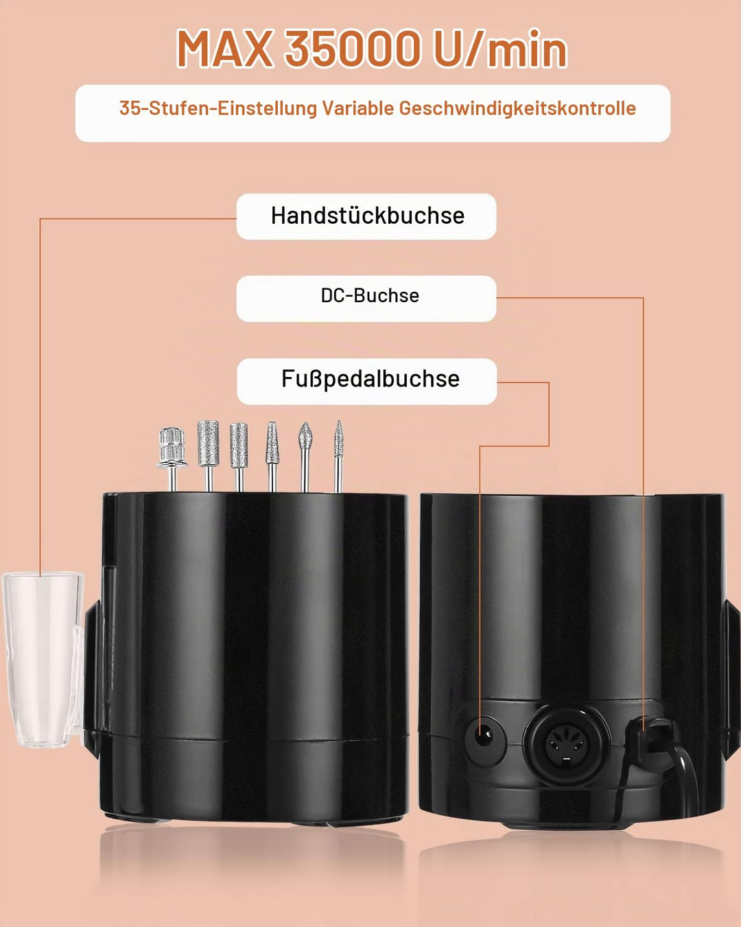 Nagelfräser, Elektrische nagelfeile für gelnägel, Fräser Nägel, Nagelfräser Elektrische für Gelnägel