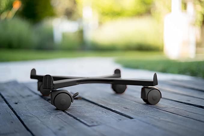 Tecnokit: Runder Rollwagen für Pflanzen und Blumen, 50 cm; verstellbare Dübel, leicht zu bewegen, 4