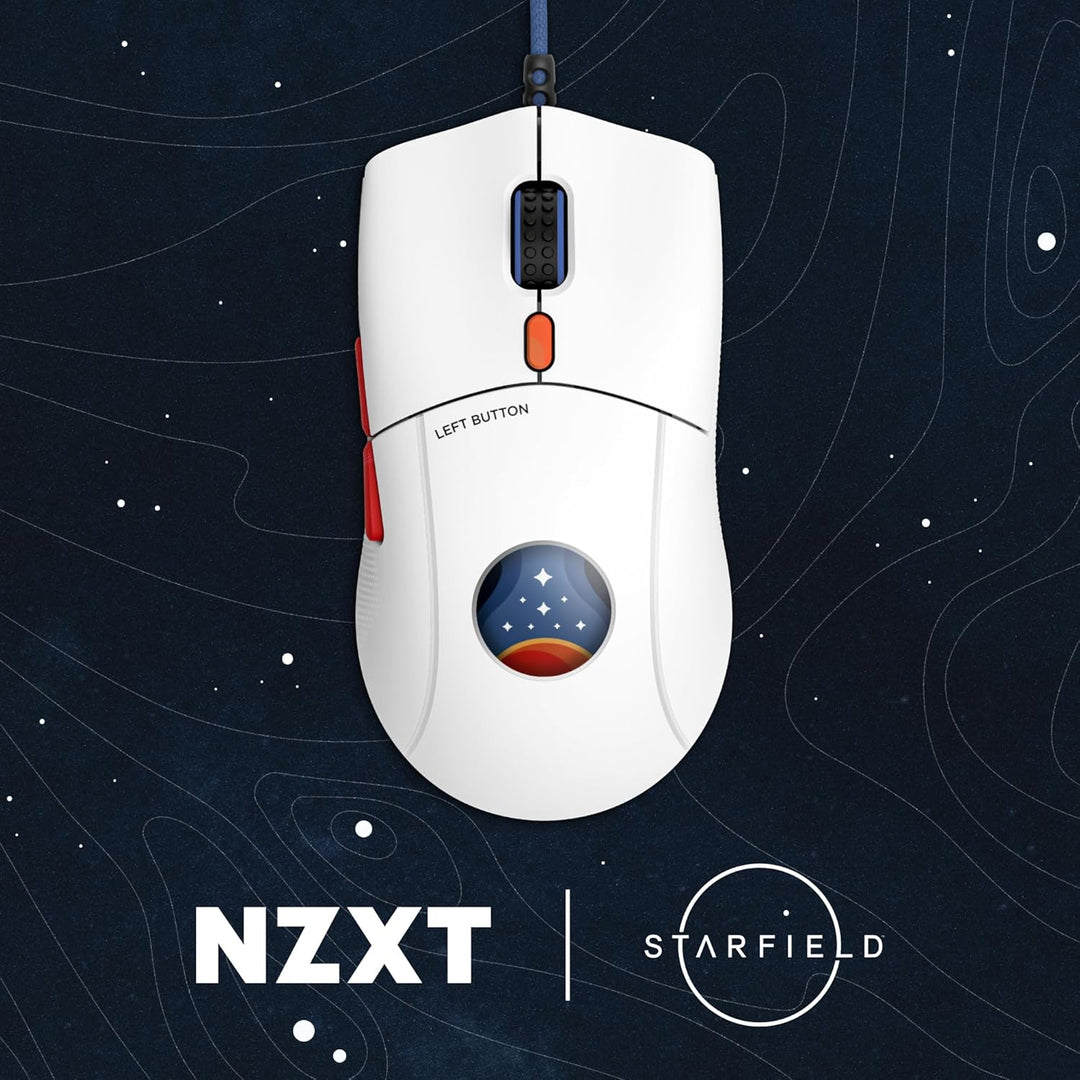NZXT Lift 2 Starfield | Leichte symmetrische Gamingmaus, kabelgebunden | Nur 58 g Gewicht | 8 kHz Ab