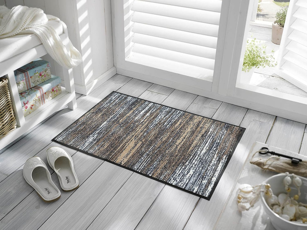 wash+dry Fussmatte, Scratchy beige 50x75 cm, innen und aussen, waschbar 50x75cm, 50x75cm