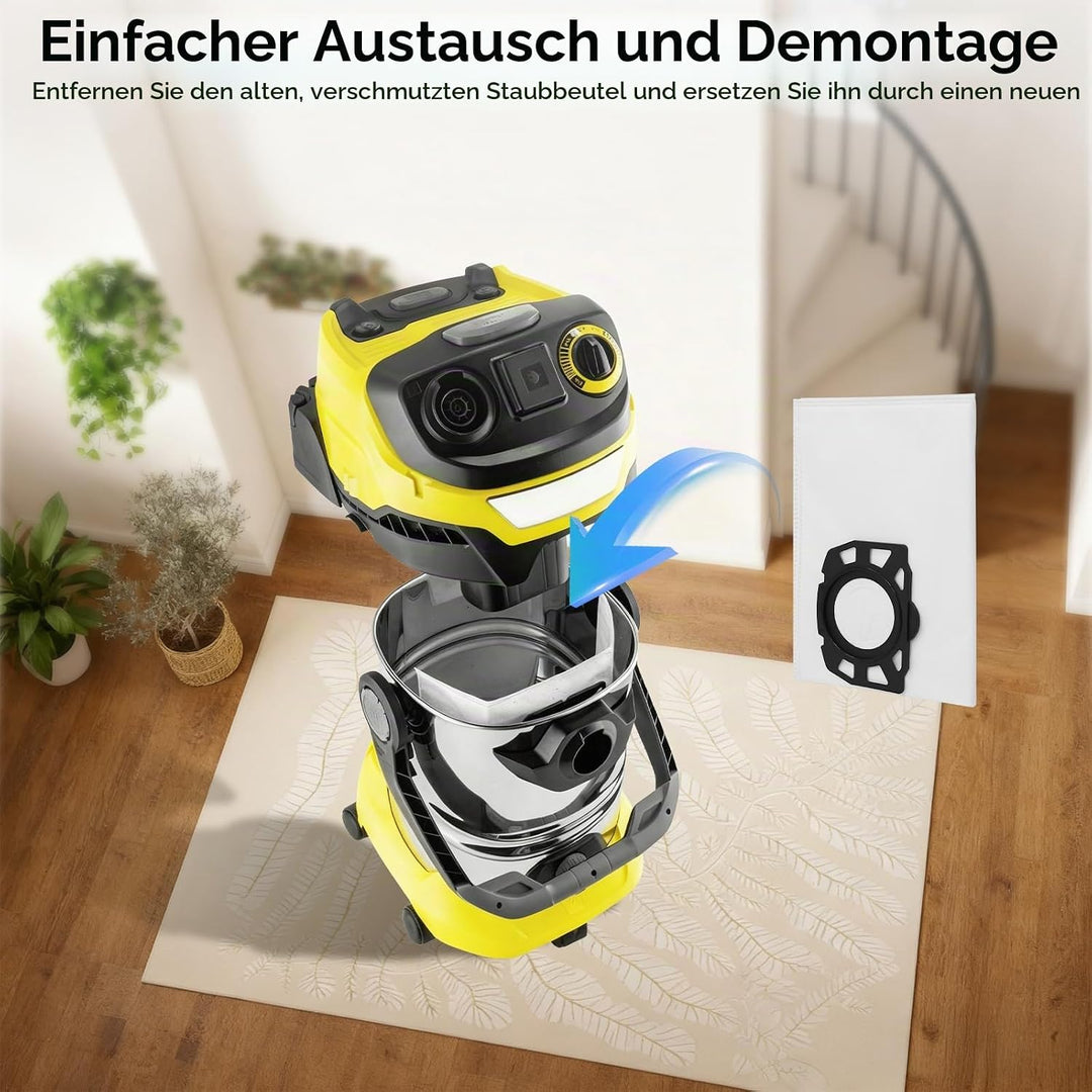 10 Stück Staubbeutel für Staubsauger 10 Stück Wd2 Staubbeutel, 10 St&amp;
