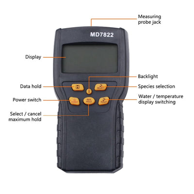 Getreidefeuchtemessgerät Reis Mais Weizen Getreide Hygrometer Analysator Digital LCD Display